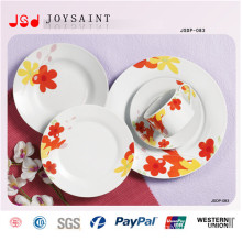 18PCS Porcelain Ceramic Dinner Plate Hand Painted Design